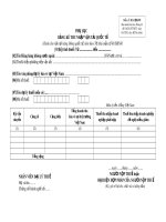 Phụ lục bảng kê thu nhập vận tải quốc tế (Mẫu số: 01-1/HKNN)