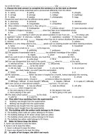 De tham khao KIEM TRA HOC KY I  Lop 12