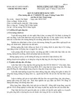 BAN TU KIEM DIEM DANG VIEN Theo huong dan so 27HDBTCTW ngay 25 thang 9 nam 2014  cua Ban to chuc Trung uong