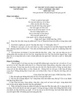 Tải Đề thi thử vào lớp 10 môn Ngữ văn (điều kiện) lần 4 năm 2015 trường THPT Chuyên Nguyễn Huệ, Hà Nội - Đề thi thử tuyển sinh lớp 10 môn Văn có đáp án