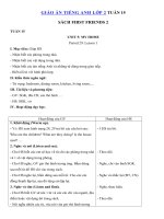 Tải Giáo án Tiếng Anh lớp 2 Tuần 15 sách First Friends 2 - Giáo án môn tiếng Anh lớp 2 theo tuần