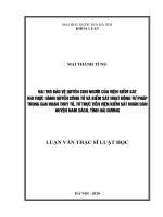 Tài liệu luận văn Vai Trò Bảo Vệ Quyền Con Người Của Viện Kiểm Sát Khi Thực Hành Quyền Công Tố