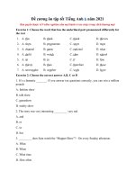 Tải Đề cương ôn tập tết Tiếng Anh 6 năm 2021 - Đề cương ôn tập Tiếng Anh 6