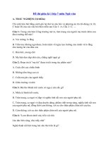 Tải Đề thi giữa kì 1 lớp 7 môn Ngữ văn năm học 2019 - 2020 - Đề kiểm tra giữa học kì 1 môn Ngữ văn lớp 7 có đáp án