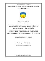 Nghiên cứu bộ nghịch lưu tăng áp ba pha ghép tầng đa bậc 