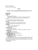 Bai 53 Ancol cau tao danh phap tinh chat vat li