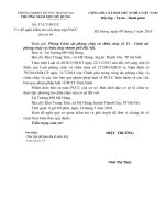 Cong van de nghi thuc tap phuong an phong chay chua chay nam 2018