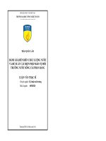 Đánh giá diễn biến chất lượng nước và đề xuất các biện pháp bảo vệ môi trường nước sông cái phan rang 