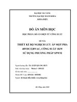 Thiết kế bộ nghịch lưu áp một pha thầy Giáp Quang Huy, trường ĐH Bách Khoa - đại học Đà Nẵng.