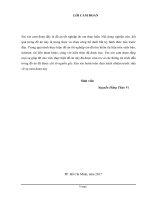 Khảo sát và đánh giá hiện trạng môi trường ở các chợ tự phát tại quận bình tân và đề xuất hướng quản lý 