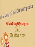 TNST PHU NU XUA VA NAY