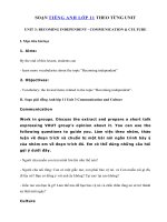 Tải Unit 3 lớp 11 Communication and Culture - Tiếng Anh 11 Unit 3 Becoming independent| Soạn tiếng Anh 11 mới Unit 3 Communication & Culture