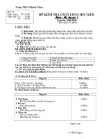 de thi MT lop 7 HK II