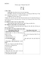 Giao an Tuan 3  Lop 1