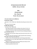 Kế hoạch bài dạy-Lê Thị Thanh Lương