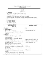 Giao an Tuan 4  Lop 1