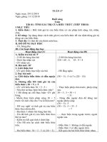 giao an lop 3 tuan 17