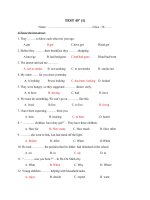 De Kiem Tra Anh van 45 phut lop 10