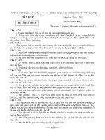 De dap an thi HS Gioi mon sinh