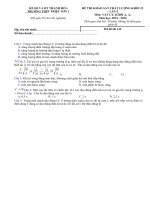 Tải Bộ đề thi thử THPT Quốc gia năm 2016 môn Vật lý trường THPT Triệu Sơn 2, Thanh Hóa (Lần 2) - Đề thi thử đại học môn Vật lý năm 2016 có đáp án