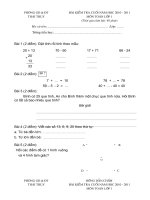 De thi cuoi nam 20102011  Co bieu diem