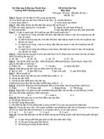 De thi thu Dai hoc Mon Sinh va dap an