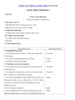 Tải Giáo án Tiếng Anh lớp 2 Tuần 10 sách First Friends 2 - Giáo án môn tiếng Anh lớp 2 theo tuần