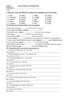 Tải Bài tập tiếng Anh lớp 9 Chương trình mới Unit 3 - Ôn tập Tiếng Anh lớp 9 chương trình mới Unit 3: Teen stress and pressure