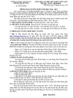 Thong bao tuyen sinh nam hoc 20162017