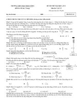 De thi thu Dai hoc mon Vat Li va dap an