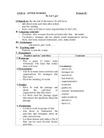 Tải Giáo án Tiếng Anh lớp 7 Unit 6: After school - Lesson 5 - Giáo án điện tử môn Tiếng Anh lớp 7