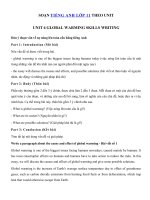 Tải Writing an essay about causes and effects of global warming and possible solutions to it - Tiếng Anh 11 Unit 6 Global Warming Skills Writing| Nguyên nhân hậu quả của sự nóng lên toàn cầu