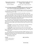 To trinh Vv de nghi cho phep to chuc cho CBGVNV di tham quan du lich tai Chu Bai DinhTrang An nam hoc 20172018