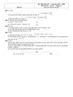 De kiem tra Hoc ki 1  Toan 11  de so 9