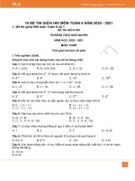 10 đề thi giữa HK1 môn Toán học 6 năm 2020 có đáp án