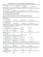 su chuyen dong cua dien tich trong dien truong