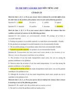 Tải Ôn thi THPT Quốc gia năm 2019 môn Tiếng Anh số 12 - Luyện thi môn Tiếng Anh tốt nghiệp THPT có đáp án