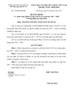 Quyet dinh phan cong nhiem vu cho CBGVNV nam hoc 20172018