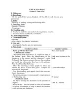 Tải Giáo án Tiếng Anh lớp 3 Unit 6: Stand up - Lesson 4 - Giáo án điện tử môn Tiếng Anh lớp 3