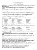 De thi thu Dai hoc Mon Tieng Anh va dap an