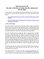 Tải Hướng dẫn tổ chức sinh hoạt chuyên đề 