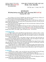 Ke hoach BDTX cho can bo quan ly va giao vien nam hoc 20142015