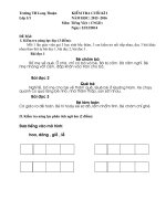 đề thi lớp 1  toán học  nguyễn thị lệ nương  thư viện tài nguyên giáo dục long an