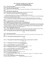 Đề cương ôn tập Vật lý 12 học kỳ 1 (Hệ TX)