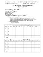 KẾ HOẠCH GIẢNG DẠY TA 7