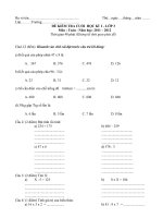 De kiem tra cuoi ki 1 Toan TViet lop 3nam hoc 20112012