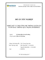 Thiết kế và thi công hệ thống giám sát vườn rau thông qua mạng internet 