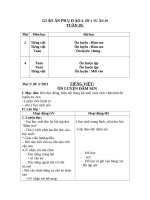 Giao an phu dao lop 1 tuan 25