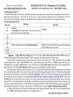 KẾ HOẠCH TUẦN 16