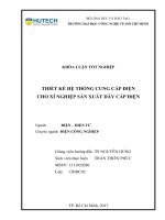 Thiết kế hệ thống cung cấp điện cho xí nghiệp sản xuất dây cáp điện 